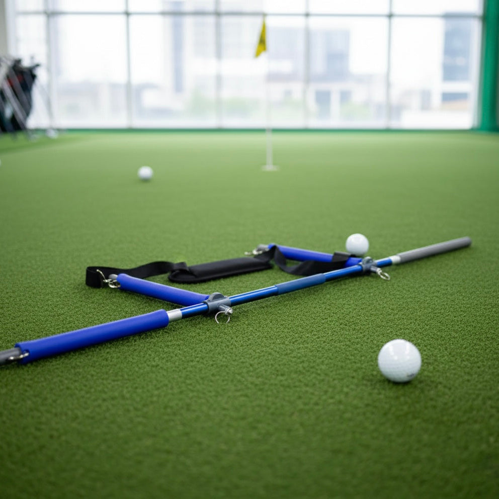Putt Rocker on a green indoor practice range